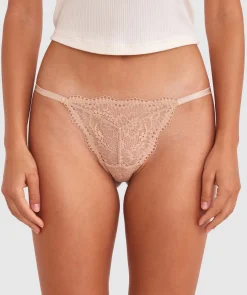 Sara High Leg String - Nude 2