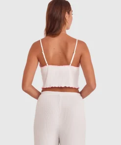 Sary Bralette - Ivory/Pink