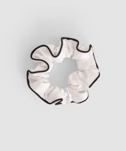 Scrunchie with Piping - Ivory