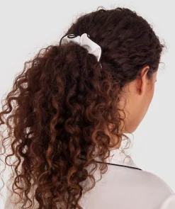 Scrunchie with Piping - Ivory