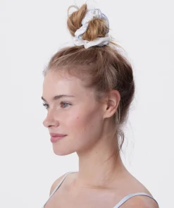 Scrunchie With Piping - Ivory