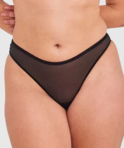 Sexy Basics High Leg G String - Black