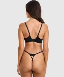 Sexy Basics Push Up Scoop Bra - Black