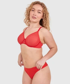 Sexy Basics Underwire-Dark Red