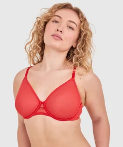 Sexy Basics Underwire-Dark Red