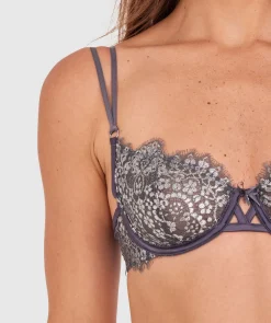 Silvia Bra - Dark Grey/Silver
