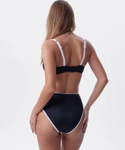 Skye Full Cup Balconette Swim Top - Black
