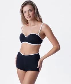 Skye Wirefree Balconette Swim Bikini Top - Black