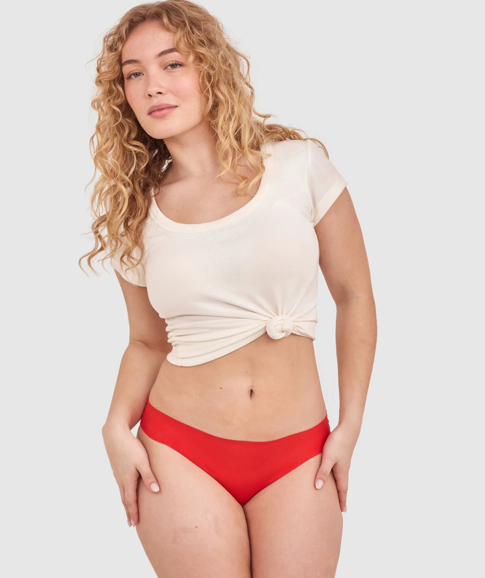Smooth Comfort Bikini-Light Red
