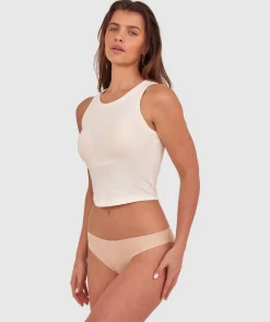 Smooth Comfort Cotton Brazilian Knicker-Nude 2