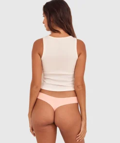 Smooth Comfort Cotton G String - Blush Pink
