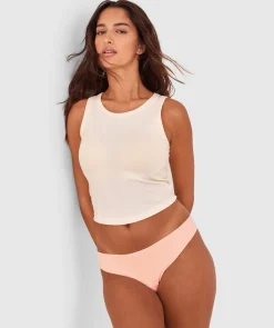 Smooth Comfort Cotton G String - Blush Pink