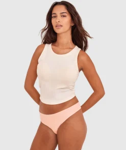 Smooth Comfort Cotton G String - Blush Pink