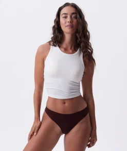 Smooth Comfort Cotton G String-Dark Brown