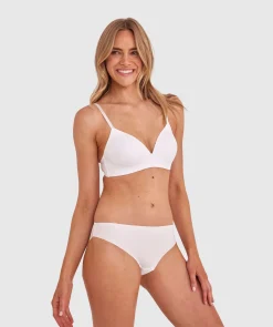 Smooth Comfort Lace Bikini Knicker - Ivory