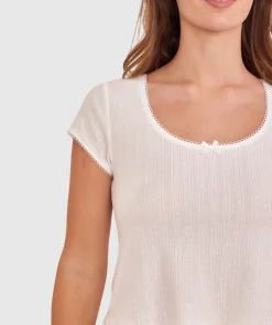 Stephanie Short Sleeve - Ivory