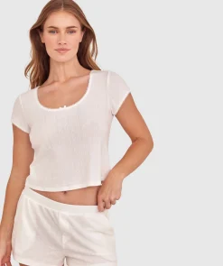 Stephanie Short Sleeve - Ivory
