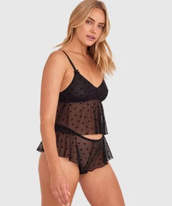 Stolen Hearts Cami - Black