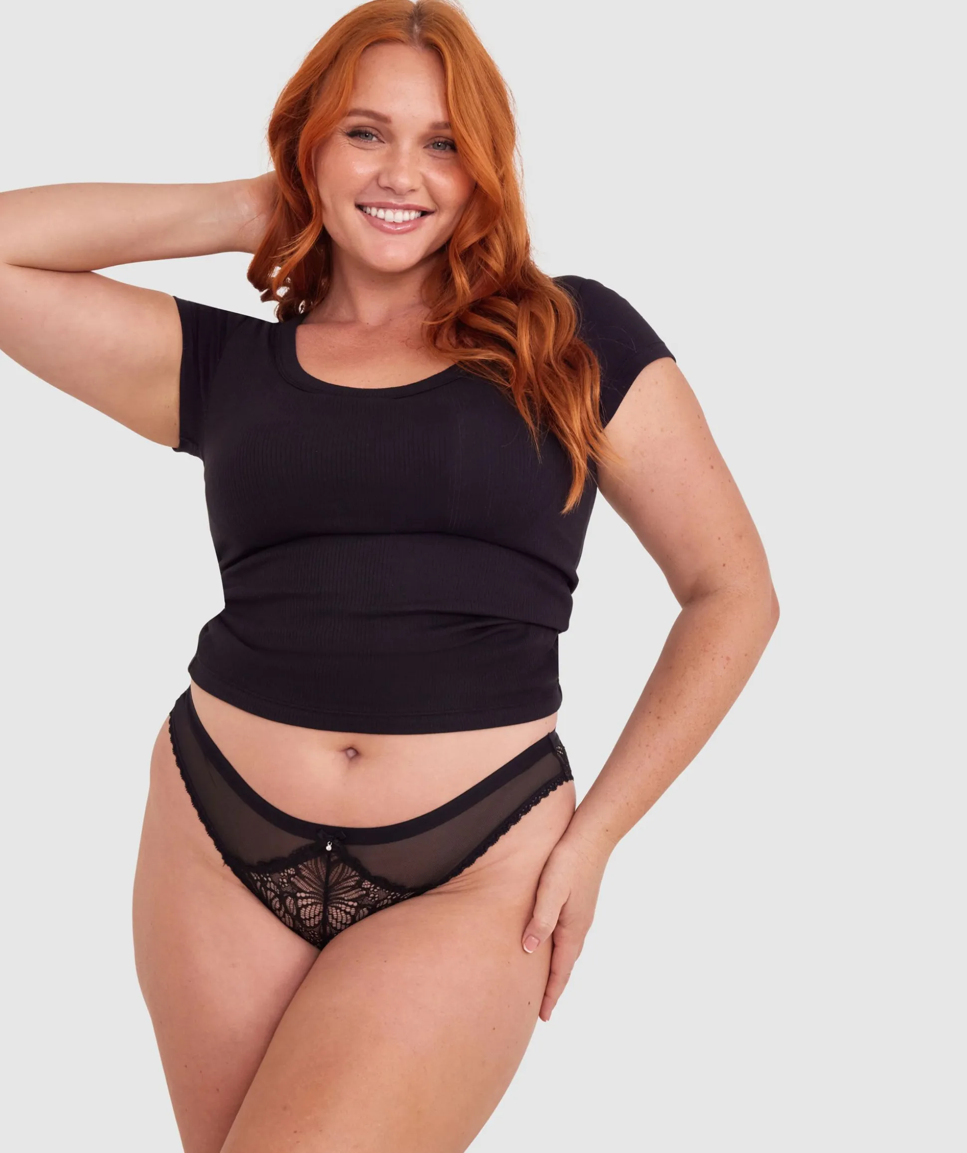 Susannah Brazilian Knicker - Black