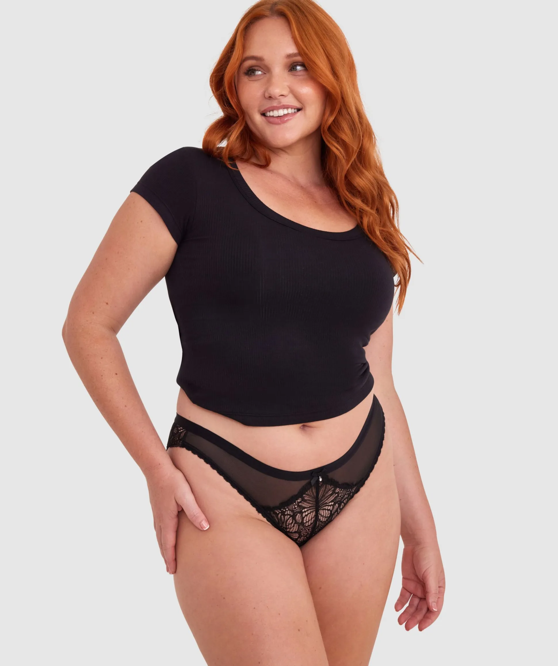 Susannah Brazilian Knicker - Black