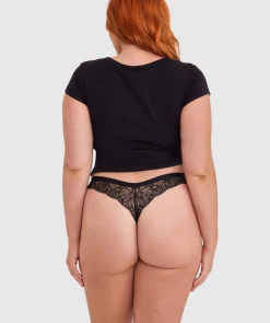 Susannah V String - Black