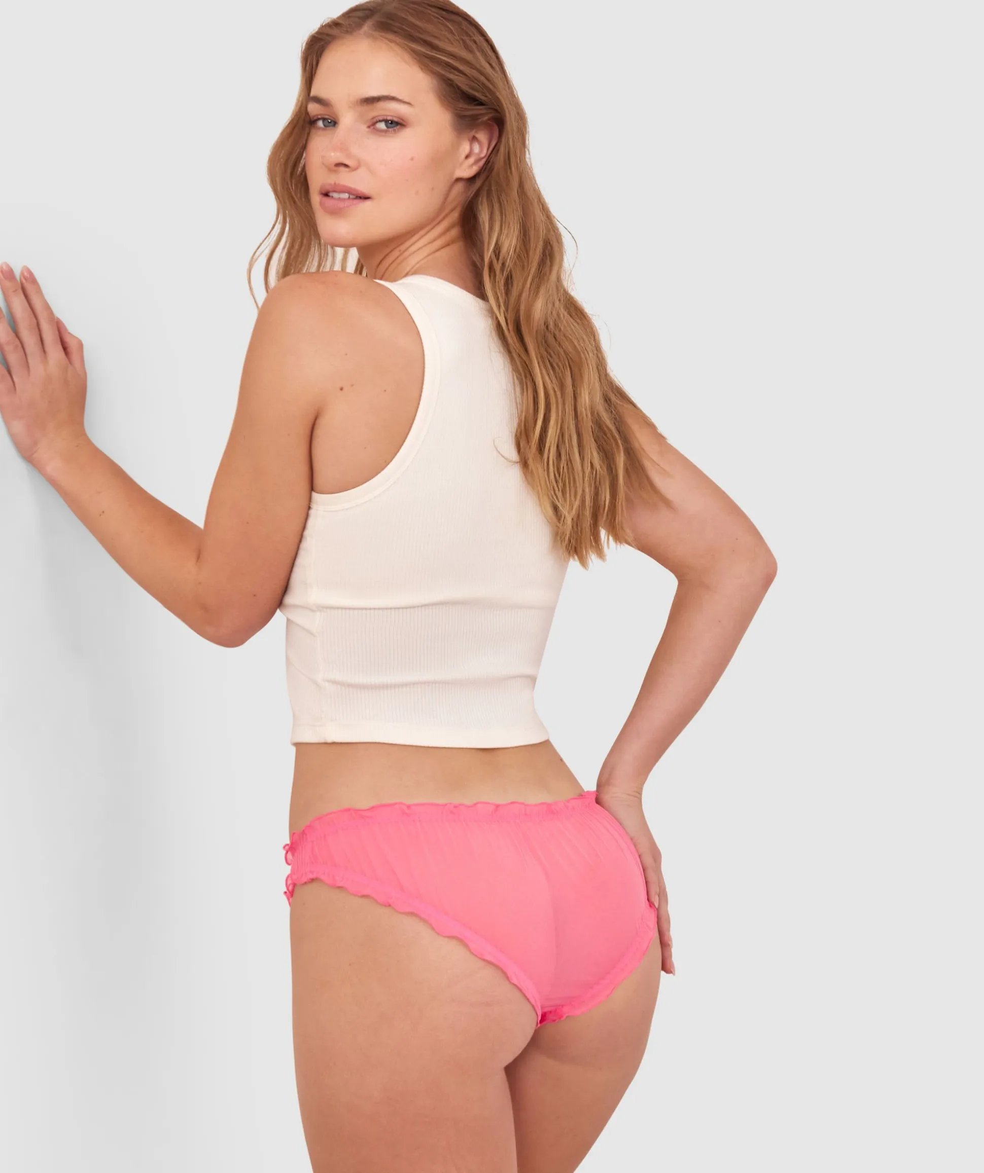 Valentine Brazilian Knicker - Rose