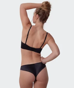 Vamp Allure Brazilian Knicker - Black / Print Animal