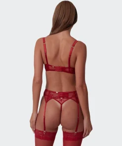 Vamp All Yours Suspender - Dark Red