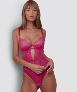 Vamp Be Mine Bodysuit - Dark Pink