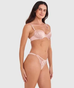 Vamp Bittersweet High Leg G String - Blush Pink