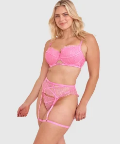 Vamp Flossy Suspender - Pink