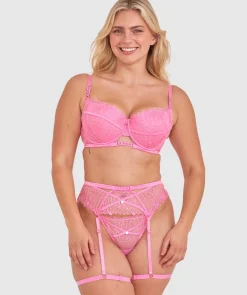 Vamp Flossy Suspender - Pink