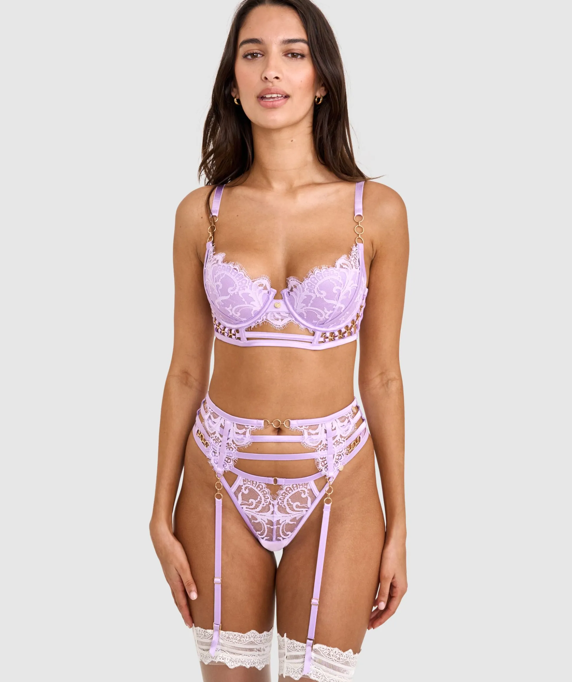 Vamp Hola Mamacita Suspender - Purple