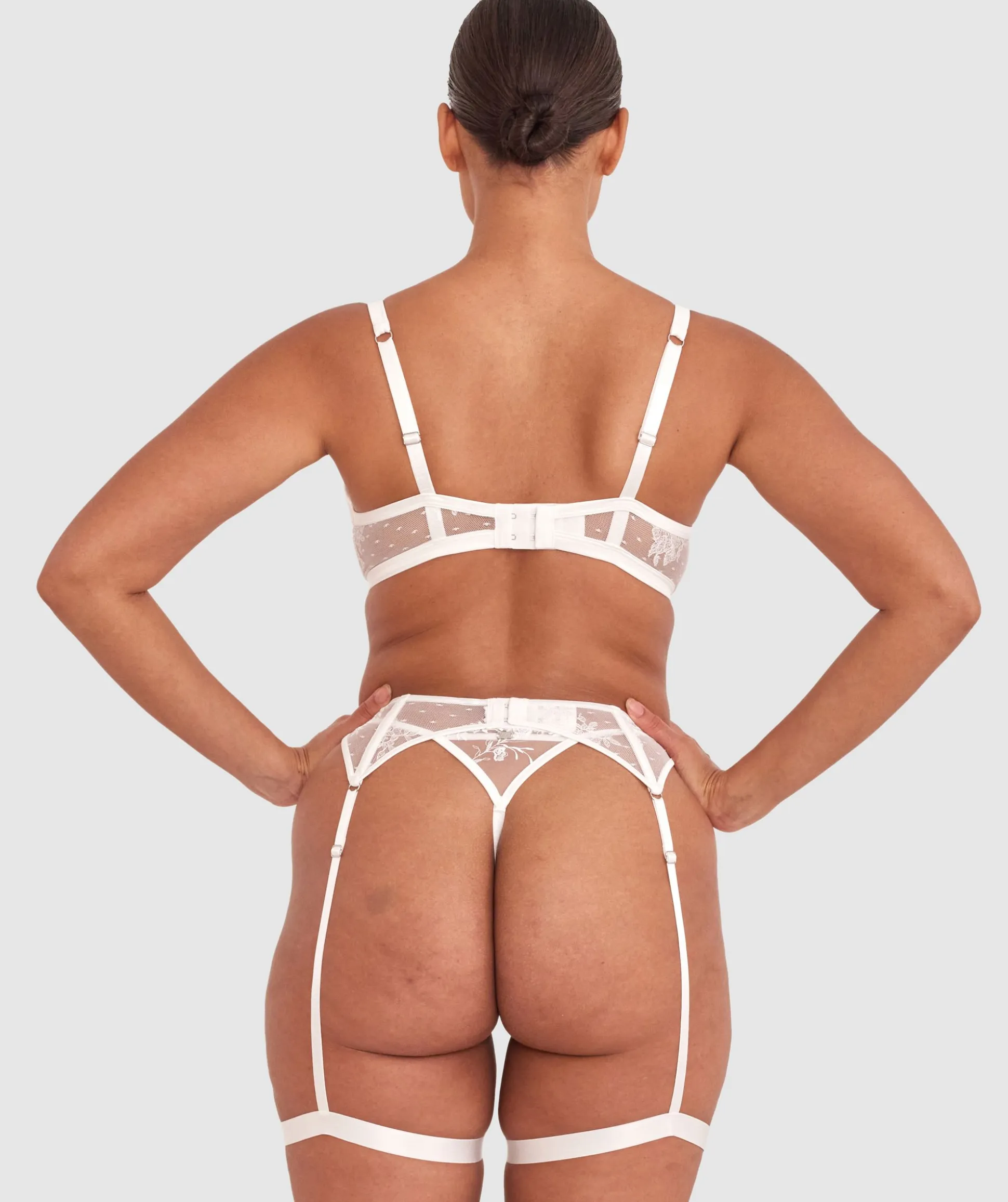 Vamp Honey I'm Home Suspender - Ivory