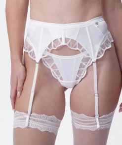 Vamp Hopeless Romantic Suspender - Ivory