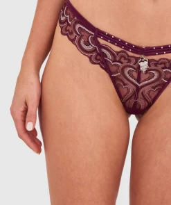 Vamp Love Hurts Brazilian Knicker - Berry