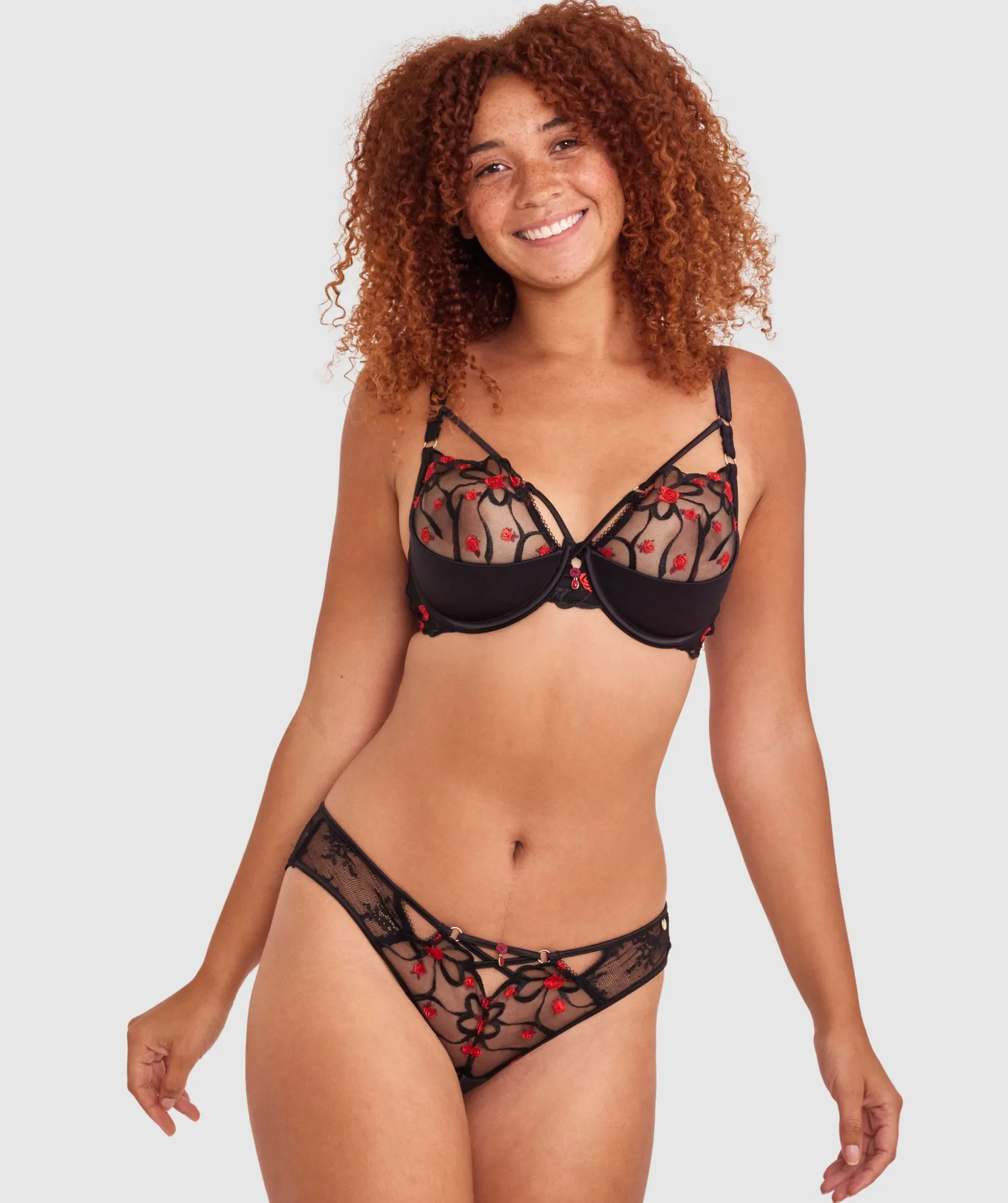Vamp Out For Blood Push Up Bra - Black