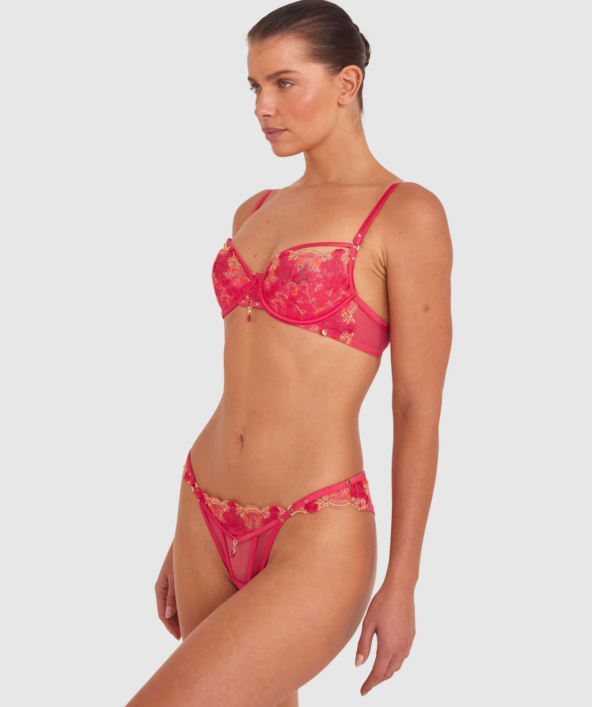Vamp Picturesque Push Up 1/4 Cup - Hot Pink