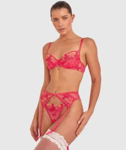 Vamp Picturesque Suspender - Hot Pink