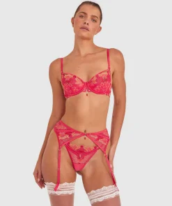 Vamp Picturesque Suspender - Hot Pink