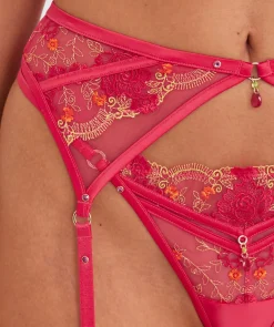 Vamp Picturesque Suspender - Hot Pink