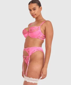 Vamp Pink Passion Suspender - Pink