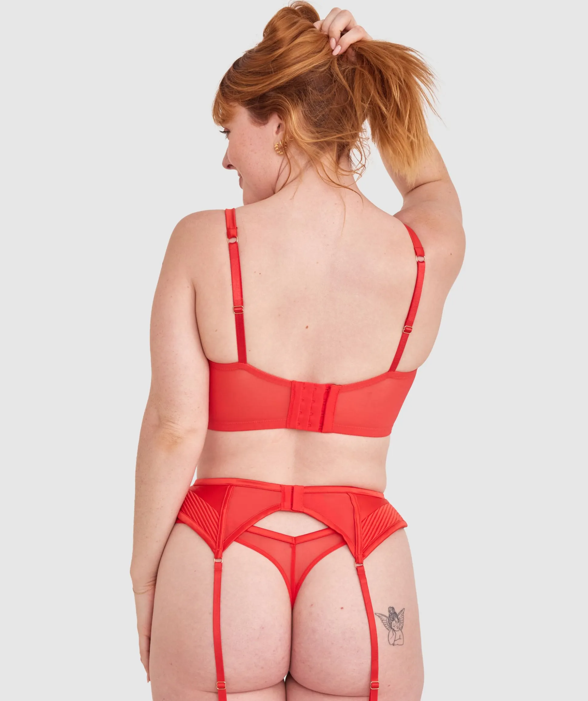 Vamp Ride Or Die Suspender - Red