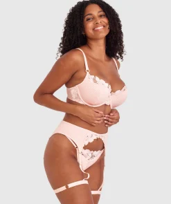Vamp So Polite Suspender - Pale Pink