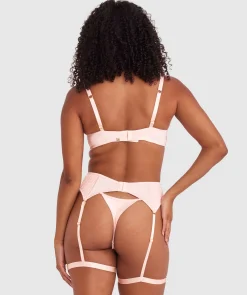 Vamp So Polite Suspender - Pale Pink