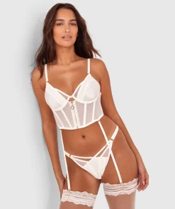 Vamp Strung Up Unlined Delight Corset - Ivory