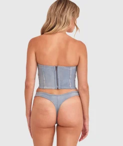 Vamp That's Hot Corset - Grey