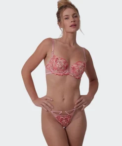 Vamp Your Loss High Leg G String - Dusty Pink