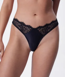 Venus High Leg G String - Black